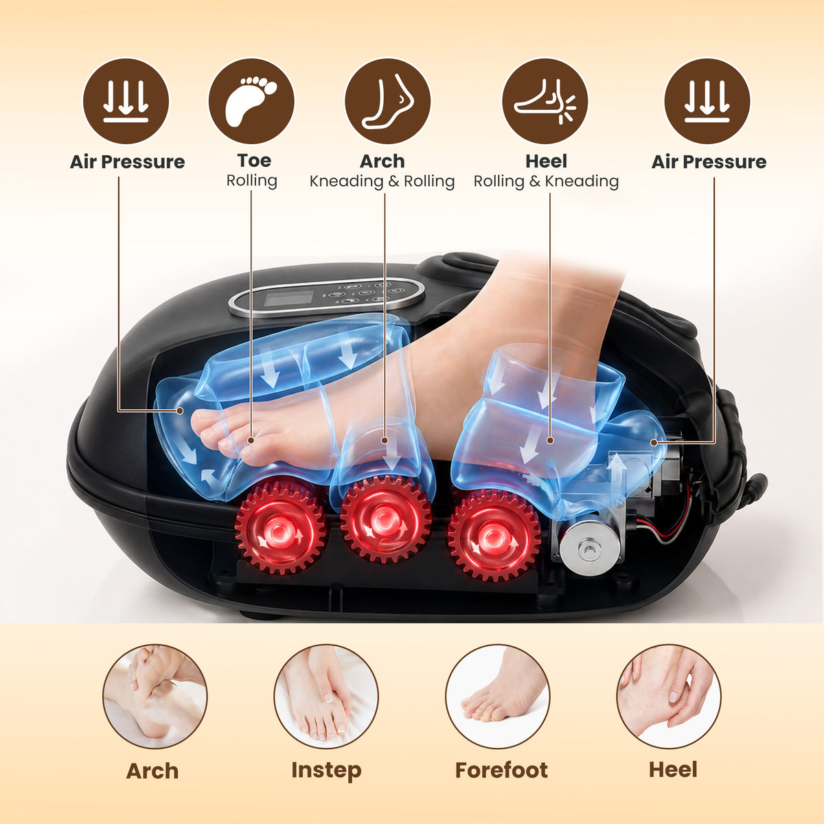 Foot massager detail